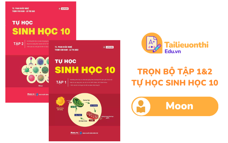 Trọn bộ Tự Học Sinh Học 10 Moon PDF